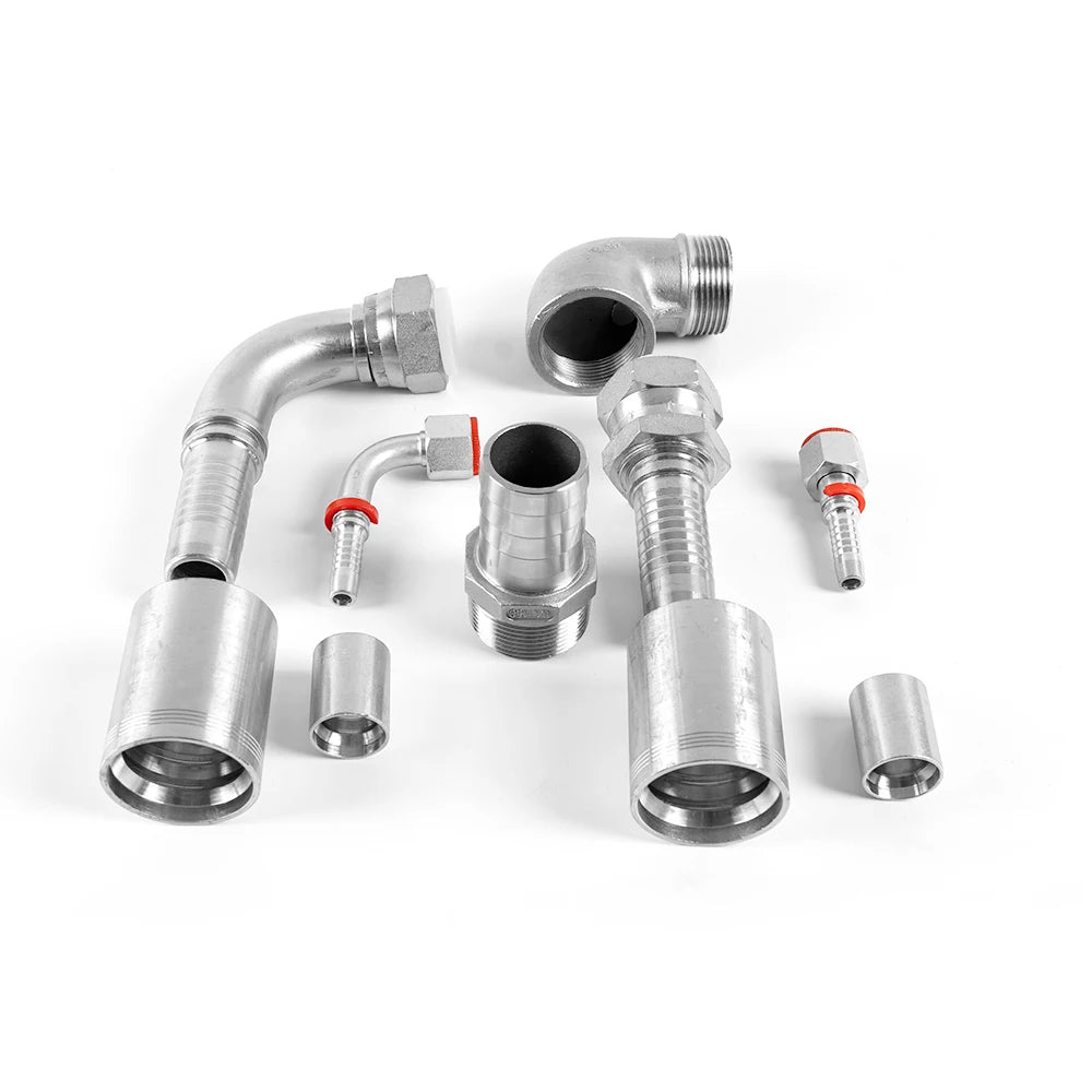 JD OEM Serviced Hydraulic Hose Fitting Adapter Connectors Stainless Steel Carbon Steel Pipe Fittings