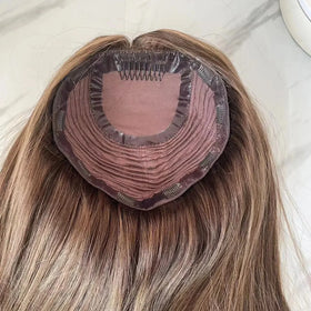 High Quality Luxury 9*9 Human Hair Custom Silk Topper for Women
