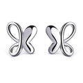 Fashion New Design butterfly Studs 925 Sterling Silver  Jewelry Earrings for Girls