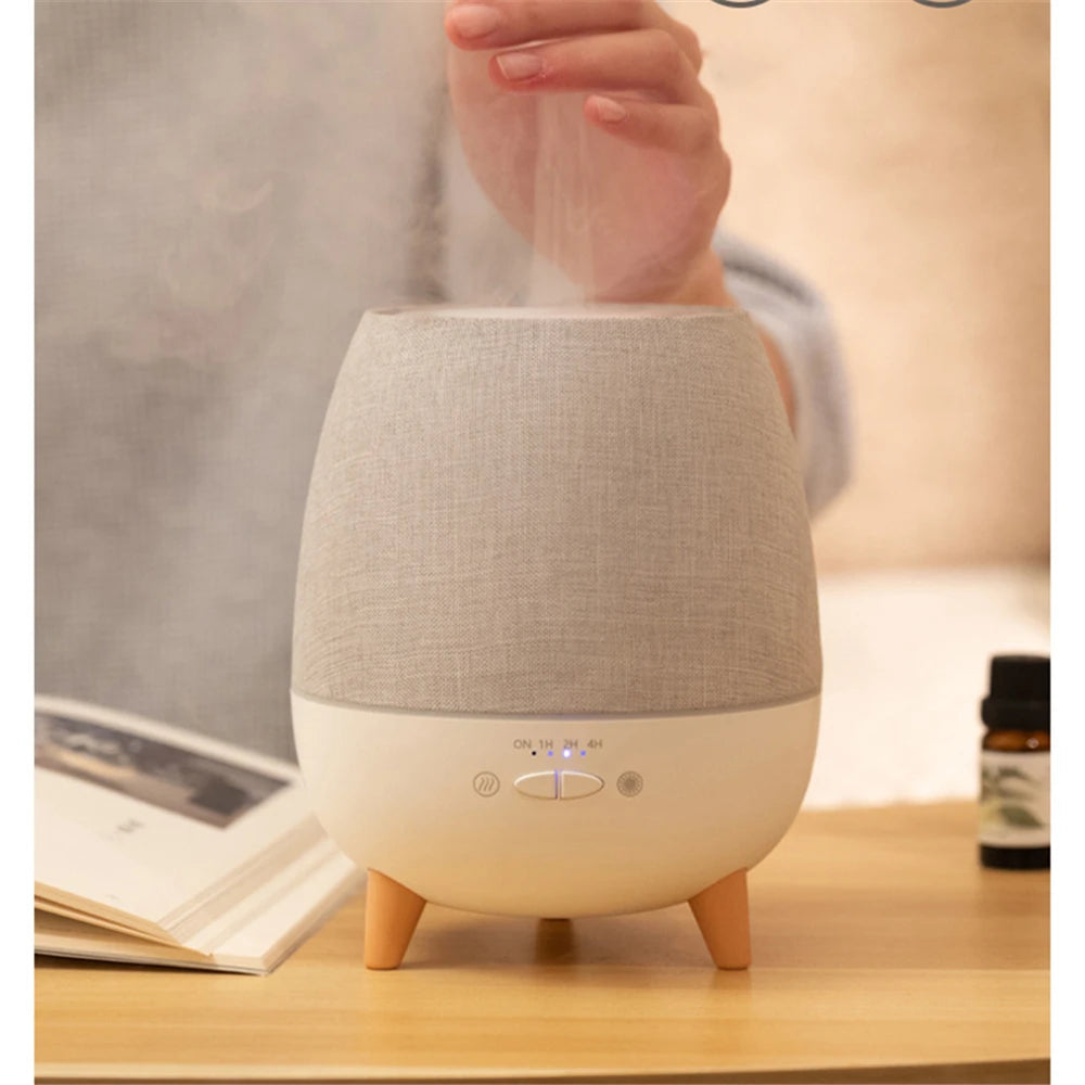 Remote Control 300ml Textile Ultrasonic Air Humidifier Purifier Aroma Diffuser Oil Diffuser for Home Office Yoga