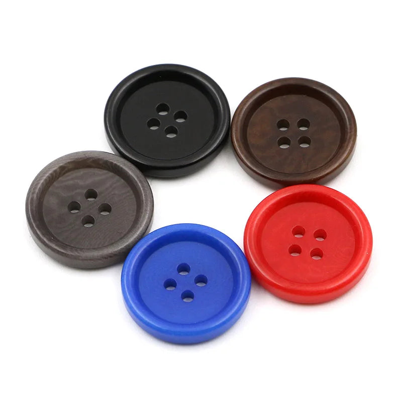 Good Quality Eco Friendly Custom Natural 15mm 20mm Round Plant-Based Buttons 4 Holes Sewing Fruit Nut Corozo Button for Garments