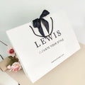Cheap Price Luxury Famous Brand Gift Custom Printed Cloth Shopping Paper Bag Ribbon Handle With Your Own Logo