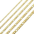 DAIHE Hip Hop Gold Stainless Steel 3:1NK Chain Necklace Personality Stainless Steel Figaro Chain Men's Necklace Wholesale