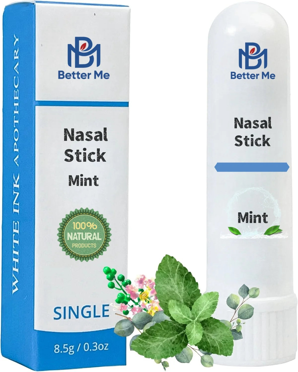 Japan Standard Top Relieve Aroma Nasal Inhaler Stick Menthol Essential Oils for Congestion Breathing Relief Sport Fragrance