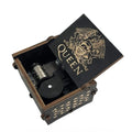 Caoxian Huashen Vintage Engraved Wood Music Box Mechanism Musical Gifts for Birthday Valentine's Day Christmas Thanksgiving