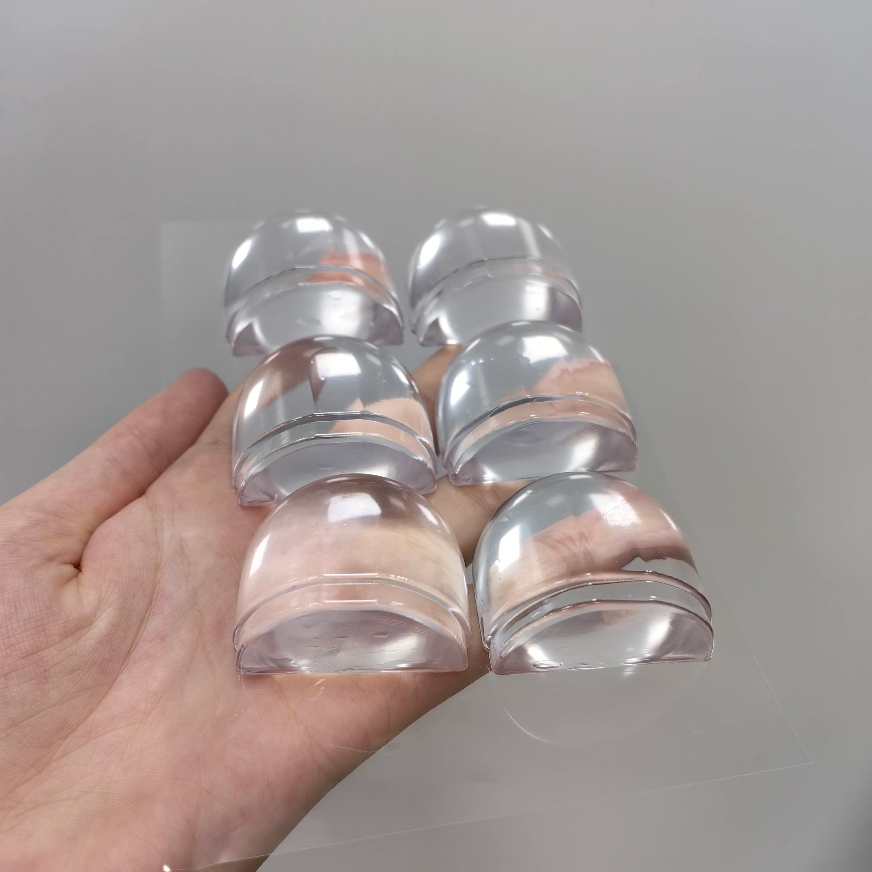 Acrylic Door Stopper Self Adhesive Anti-Collision Door Holders Catch Floor Mounted Nail-free Door Stops Protect Walls Furniture