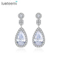 LUOTEEMI Drop Earring Fashion Designer 2025 Woman Party Bridal Charm Dangle Jewelry Elegant Wedding Earing