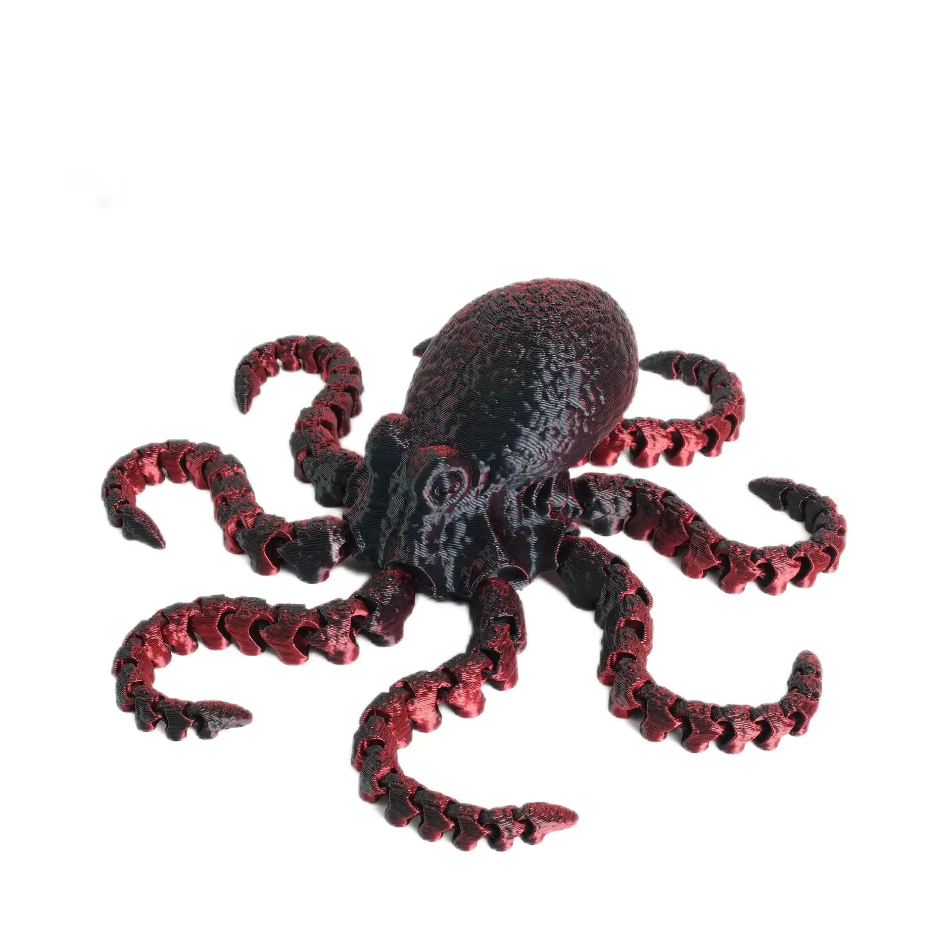 Hot Selling Popular Custom Stainless Steel 3D Printed Octopus Animal Colorful Silk Cuttlefish in Stock