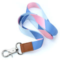 PU Leather Lanyard Factory Price  Lanyard Keychain Sublimation Blank Leather Lanyard Wristlet Keychain Strap