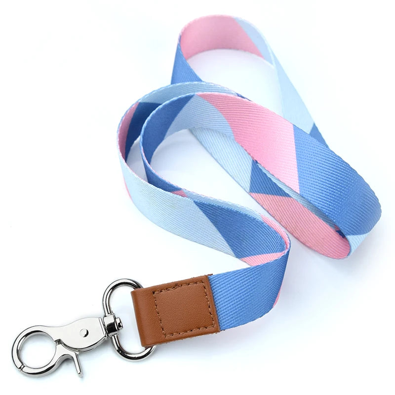 PU Leather Lanyard Factory Price  Lanyard Keychain Sublimation Blank Leather Lanyard Wristlet Keychain Strap