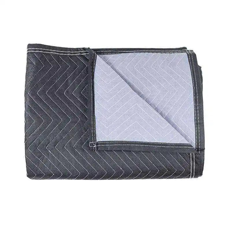 Heavy Duty Polyester Moving Blanket Solid Pattern Raschel Knitted Furniture Pads Modern for Home Office Furniture Protection