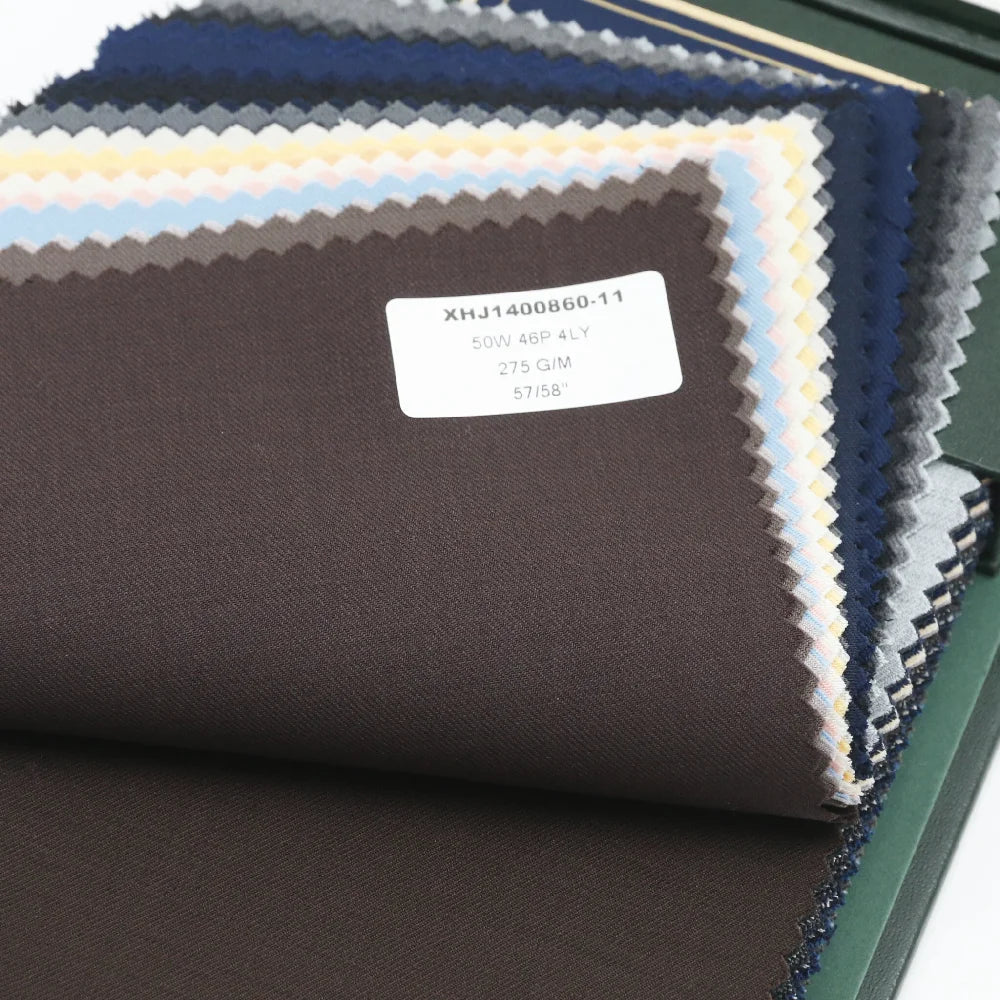 New Style All Season 50%Wool/Polyester Twill Worsted Merino Wool Suit Fabrics for Boys