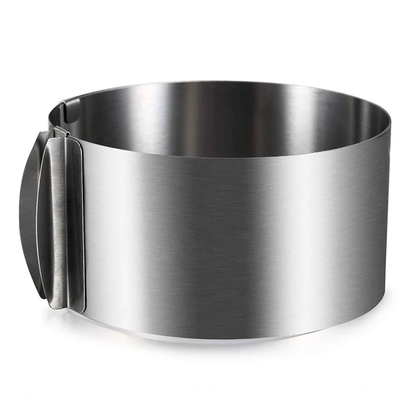 Bakeware Tools Adjustable Size Stainless Steel 6-12 Inch Round Cake Mousse Ring Mould