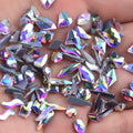 JC Crystal Wholesale Navette Shape Glass Flat Back Hot Fix Rhinestone Bulk  Fancy 3d Flat Back Crystal AB Rhinestones