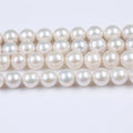 10-11mm AAA Grade Freshwater Natural Real Pearls White Round Edison Shape Pearl Strands for Jewelry Making