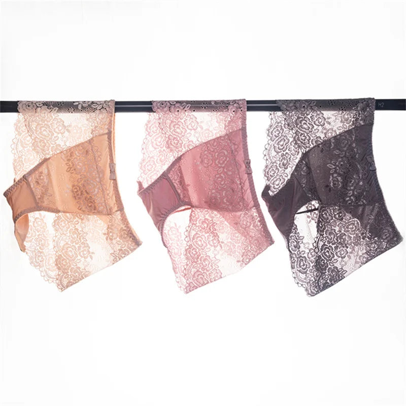 Ladies Seamless Underwear Shorts Panties Middle Waist Underpants Laser Cut Traceless Brief Underwear