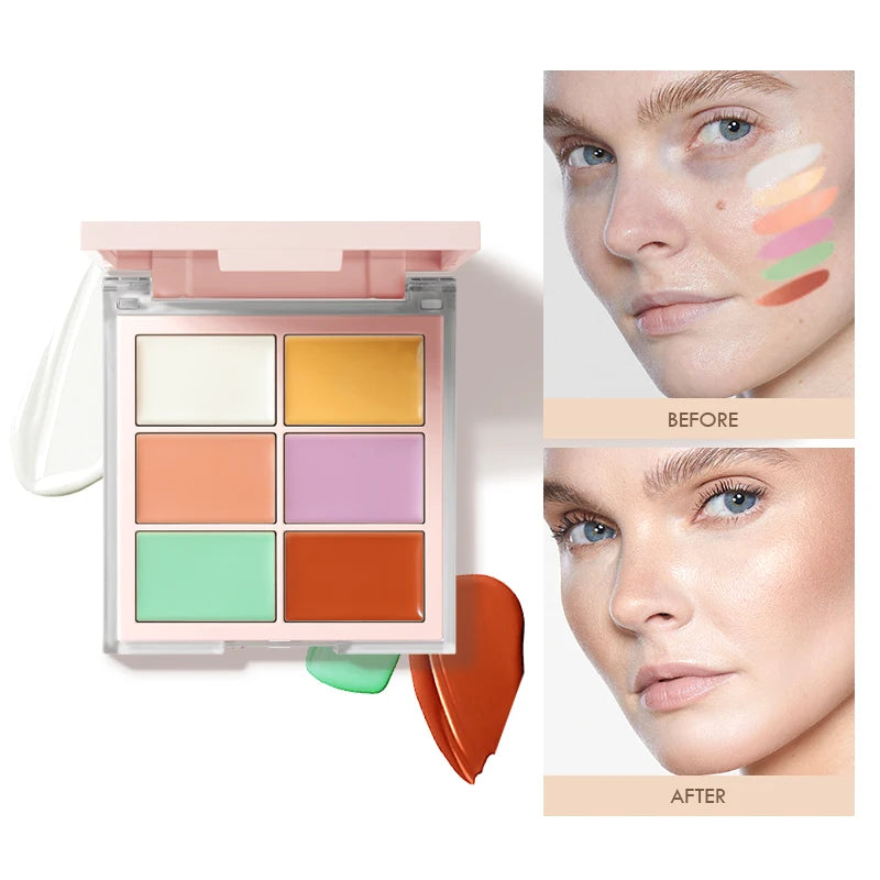 Wholesale Creamy Texture Lightweight Full-coverage Concealer Palette Private Label Lasting Non-drying OEM Face Makeup