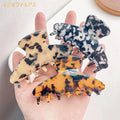Women's New Design 8.5cm Square Acetate Hair Claw Clip Strong Hold Tortoise Shell Hair Jaw Accessories for Thick Hair