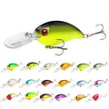 NM Whole Sell 50mm 5g 5cm Fishing Lures Best Lure CRANK BAIT ABS Material Bottom Fishing Unprinted Fishing Lure Hard Bait