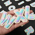 Customized 3d Puff Embroidery Designer Letter Iron on Patches