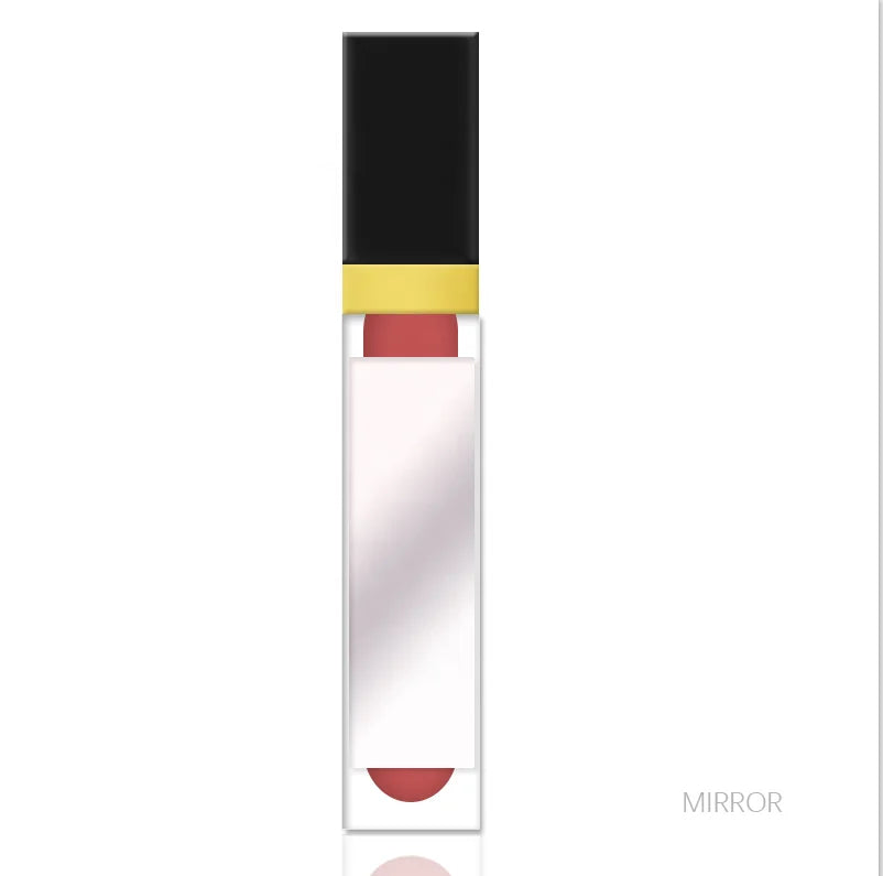 Vendors Wholesale Vegan 102 Color Lip Gloss Custom Your logo Convenient 2 in 1 Matte Liquid Lipstick with Mirror
