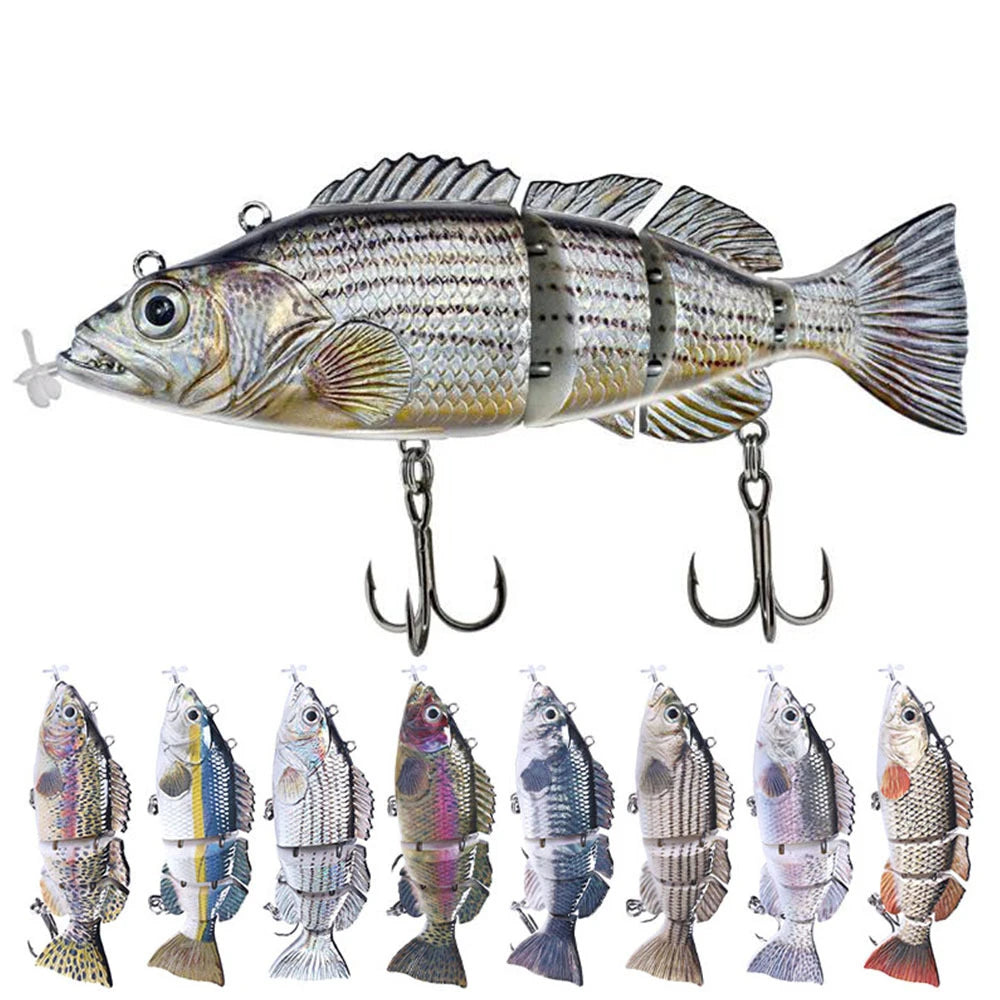 New Usb Led 140mm 54g 4 Section Swimming Electric Charge Fishing Joint Lure