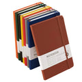 Custom A5 PU Leather Thread Sewing Bound Lined Journal Gift High Quality 100 Sheets Office Hardcover Business Notepad Stationery