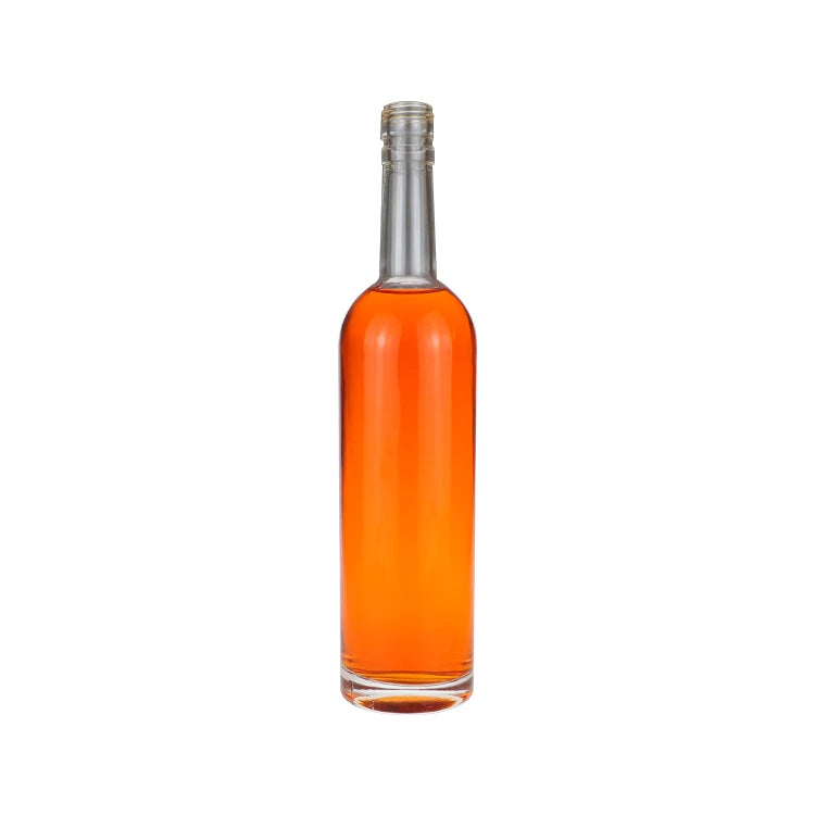 750ml 700ml 500ml Customized Flint Glass Bottle With Screw Cap for Gin Vodka Whisky Tequila Liquor