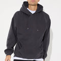 Custom Men's 100% Cotton Oversized Hoodie Print Pattern Drop Shoulder Pockets Functional Hooded Sweatshirt Heavyweight Terry