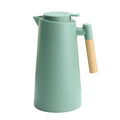 1.0L Nordic Plastic Vacuum Flasks Glass Liner Thermos Insulated Vacuum Jug Coffee Pots Customized with Push Button
