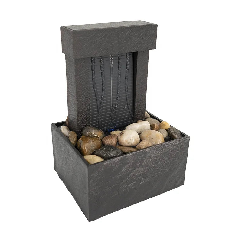 Custom Design Small Water Pumps Relaxation Tabletop Fountain Fengshui Indoor Fountain Zen Waterfall