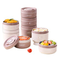 316 Keep Warm Stainless Steel Plastic Portable Lunch Container Insulation Lunch Box Picnic Box for Work Picnic