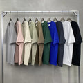 Hot Sale Custom Heavyweight Jersey T-Shirt 230gsm 85% Cotton 15% Nylon Unisex Streetwear Oversized Soft Blank Wholesale