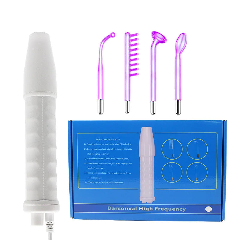 High Frequency Facial Machine Electrode Glass Tube Electrotherapy Acne Anti-inflammatory Skin Tightening Wrinkle