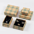 Multiple Size 2 Piece Lid and Base Rigid Paper Cardboard Gift Packaging Jewellery Boxes with Foam Insert
