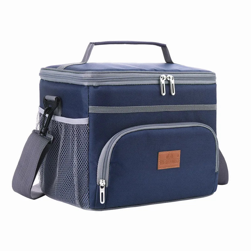 Custom Lunch Cooler Bag Environmental Friendly Insulated  900D Oxford Waterproof Picnic Bag