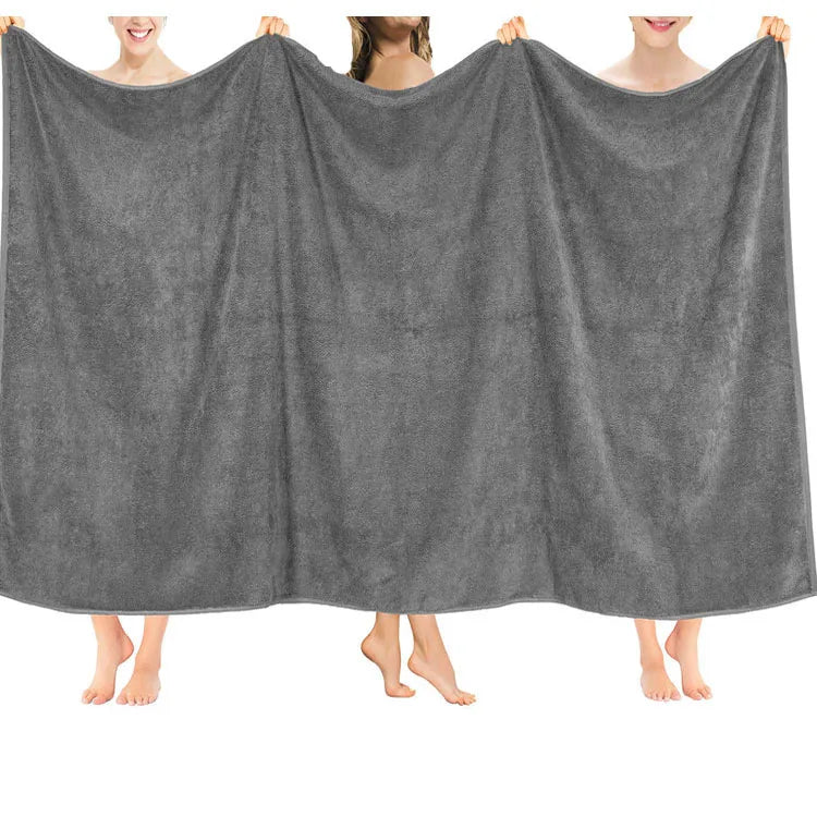 Velour Bath Sheet Towel 150*200cm Oversized Shower Spa Bath Towel Custom Hotel Spa Bath Towel with logo