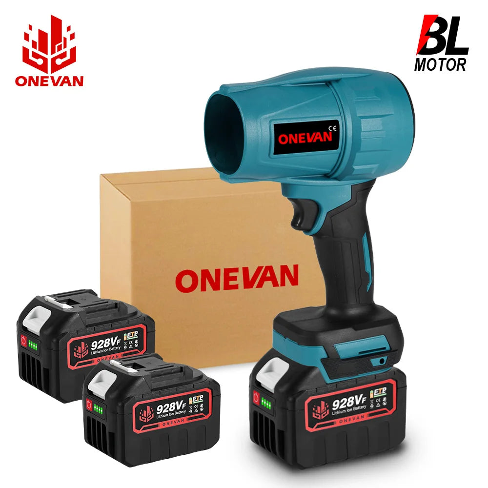 Brushless Motor Turbocharged Storm Machine with Power Battery for Makita 18V Battery Handled Wireless Blower Gun