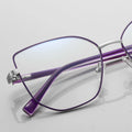 DOISYER Custom Brand Eyewear High Quality Anti-Blue Light Metal Optical Frames Fashion Spectacles for Women with Animal Pattern