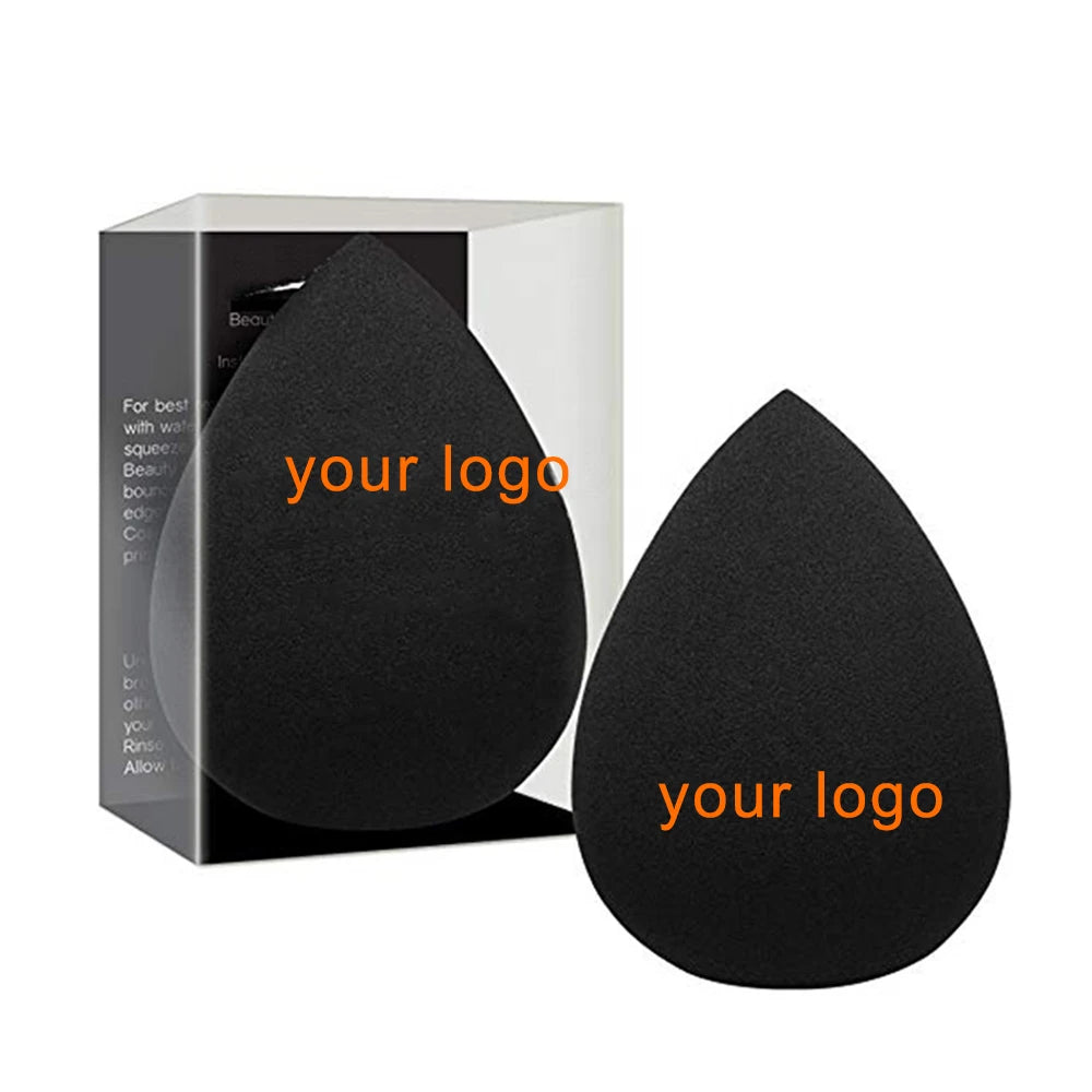 Best Sale Custom Soft Professional Beauty Black Blender Microfiber Makeup Sponge