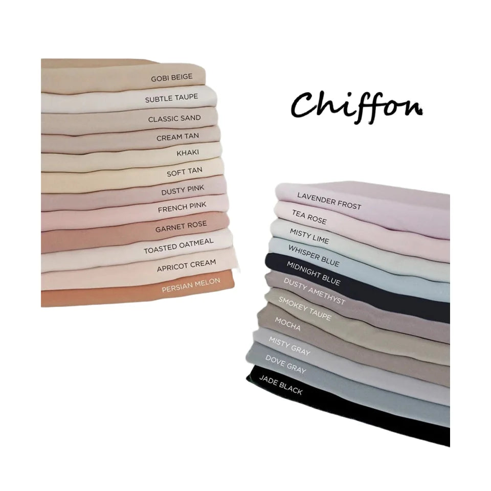 Wholesale Plain Premium Hijab Muslim Borong Tudung Woman Pearl Chiffon Shawl Other Scarves Ethnic Scarf