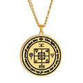 Gambling Luck Give Light to My Eyes Lest at Any Time of the Taid Enemies Prevail Against Him Stainless Steel Pendant Necklace