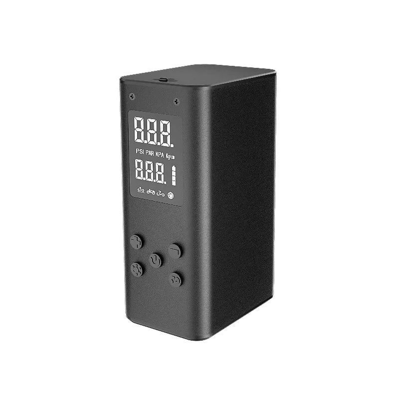 Aisye HT05 Portable Mini Smart Electric Bicycle Air Pump Digital Display Gauge Valve Adapter 100psi ABS Aluminum Alloy MTB