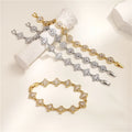 Hot Sell Daily Party Use 18K Gold Plated Clover Charm Bracelets Women Bracelet Zircon Flower Bracelet