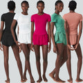 Sportswear Female Plus Size Quick Dry T Shirt Fitness & Yoga Wear Gym Set