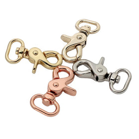 Nolvo World Zinc Alloy Metal Wholesale Gold Large Lobster Clasp Dog Pet Strap Hook Buckle Handbag Swivel Snap Customizable