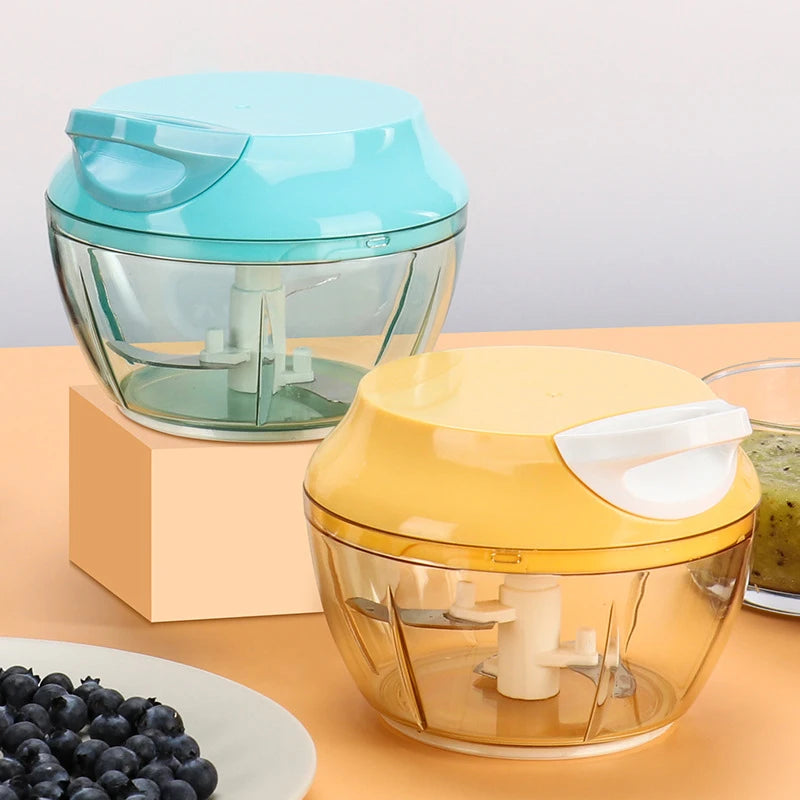 Kitchen Accessory Fruit & Vegetable Tools Kitchen Hand Vegetable Cutter Manual Chopper Stainless Steel Garlic Press