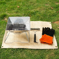 Outdoor Camping Fireproof Cloth Picnic Barbecue Insulation Pad Flame Retardant High Temperature Fire Blanket Glass Fiber Flame R