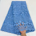 Tela De Encaje Para Vestidos Embroidery Cloth Three-dimensional Embroidered Mesh African Clothing Material Fashion