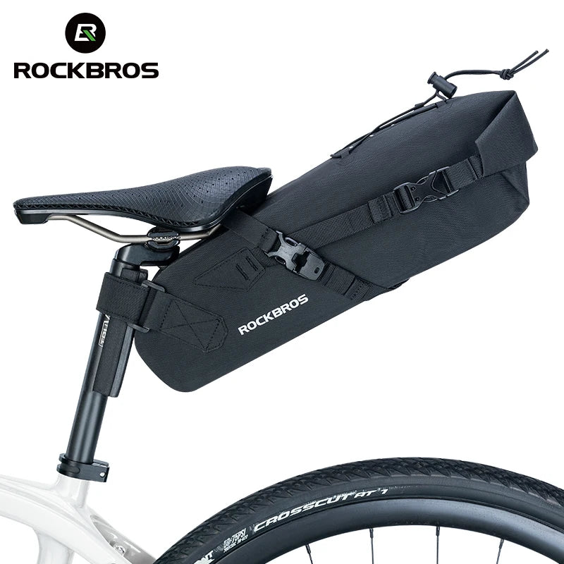 ROCKBROS 3L Large Capacity Waterproof Mountain Road Bike Travel Bag Quakeproof Durable Bicycle Rear Bag Seat Saddle Bag